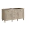 James Martin Vanities 60'' Double Vanity, Whitewashed Oak w/ 3 CM White Zeus Quartz Top 424-V60D-WWO-3WZ - alternate 5